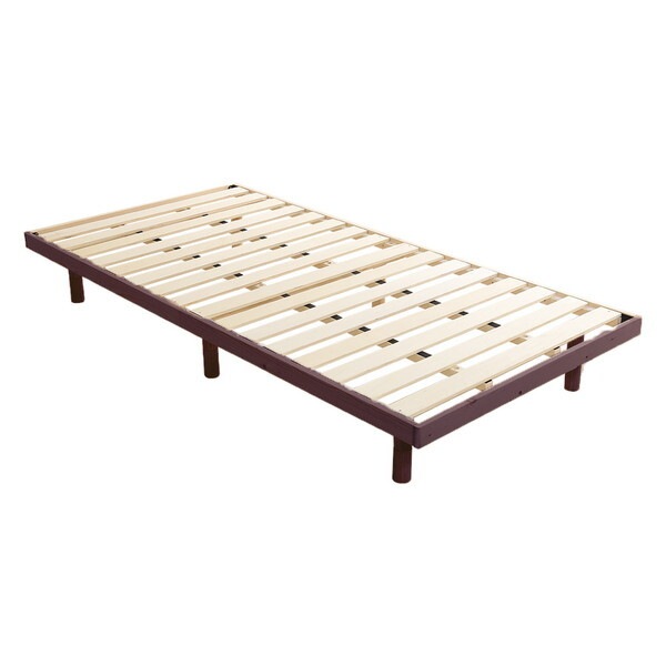 ホームテイスト 北欧インテリア すのこベッド シングル ヒュッゲ-Hygge- HO-L01S-BR ブラウン シングル メーカー直送