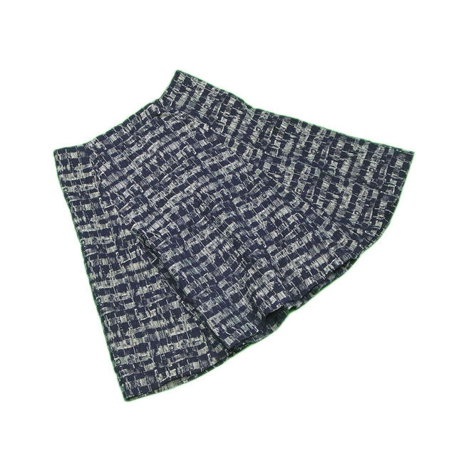 スカート フレアー 40サイズ グリーン ブラック 中古