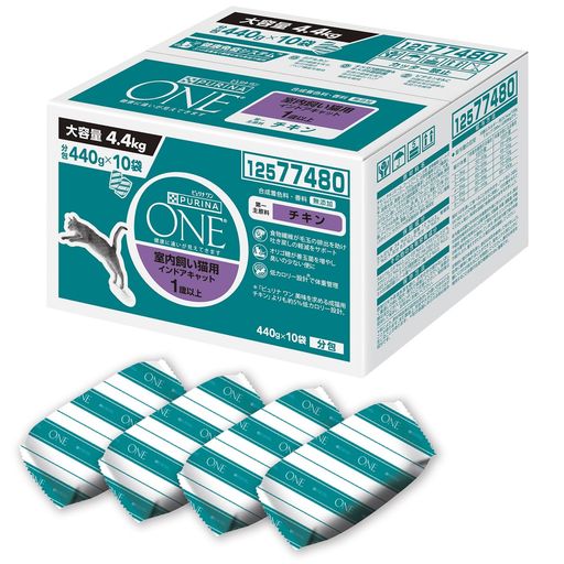 ピュリナ ワン ピュリナワンキャット 室内飼い猫用 インドアキャット チキン 4.4ｋｇ(400g×11袋入) 5,627円