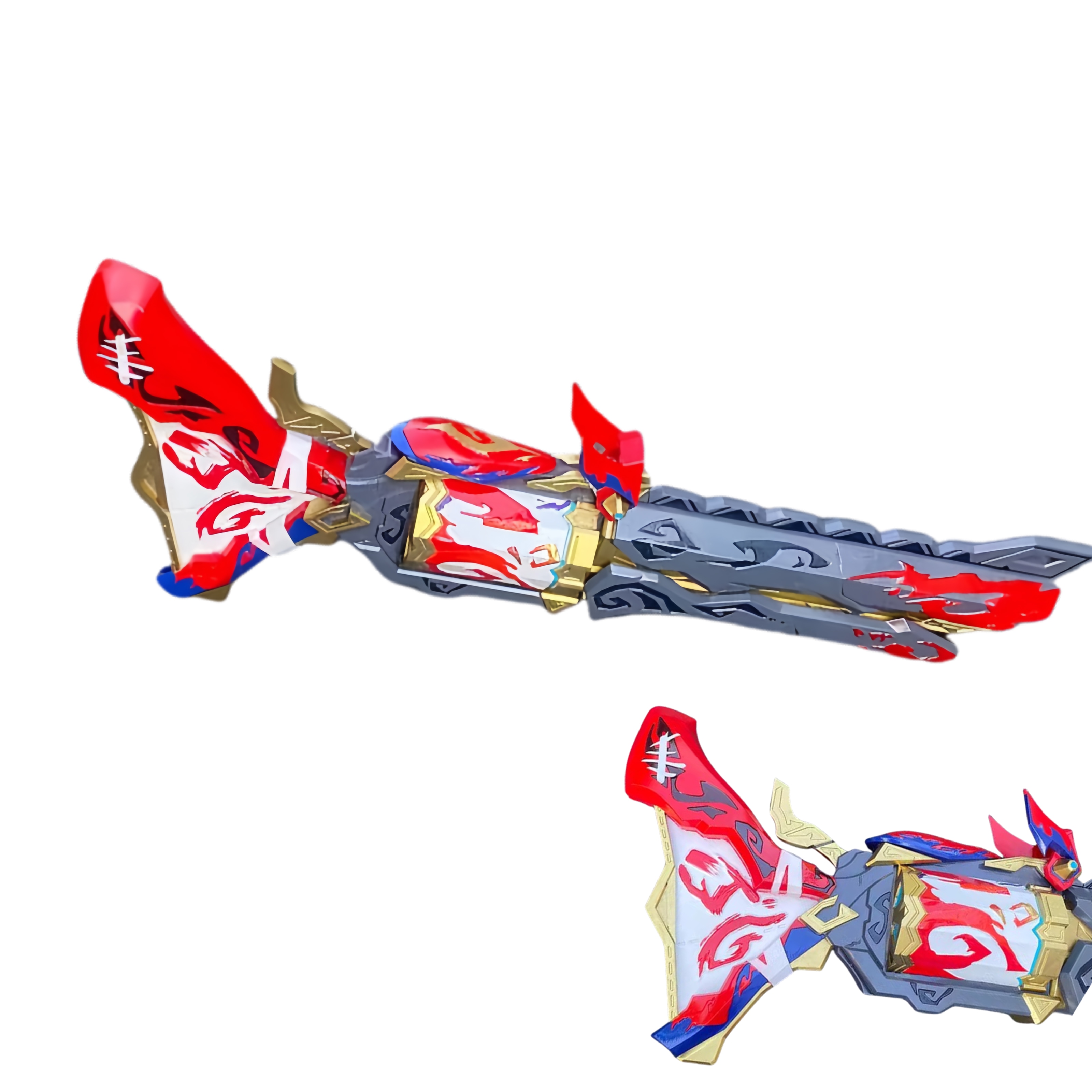 Monenjoy　原神 コスプレ　チャスカ　武器　レプリカ　モデル道具　巡空の裁翼　 実物化 樹脂製造　重量約9-10kg　全長約140cm　イベント　仮装その他