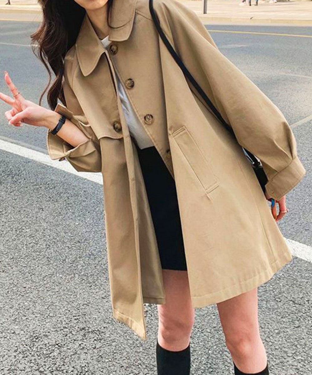 国内即納 ライトトレンチジャケット レディース上品 83MLI-001