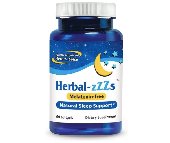 【North American Herb & Spice Herbal-zzZs 睡眠サポートサプリメント】60ソフトジェル 非習慣性 アシュワガンダ & カモミール配合 非 GMOその他