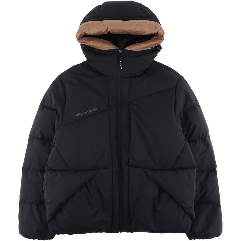 ユニ ルーズフィット カラーフード ダウン ジャケット QQ423EDJN7BLK