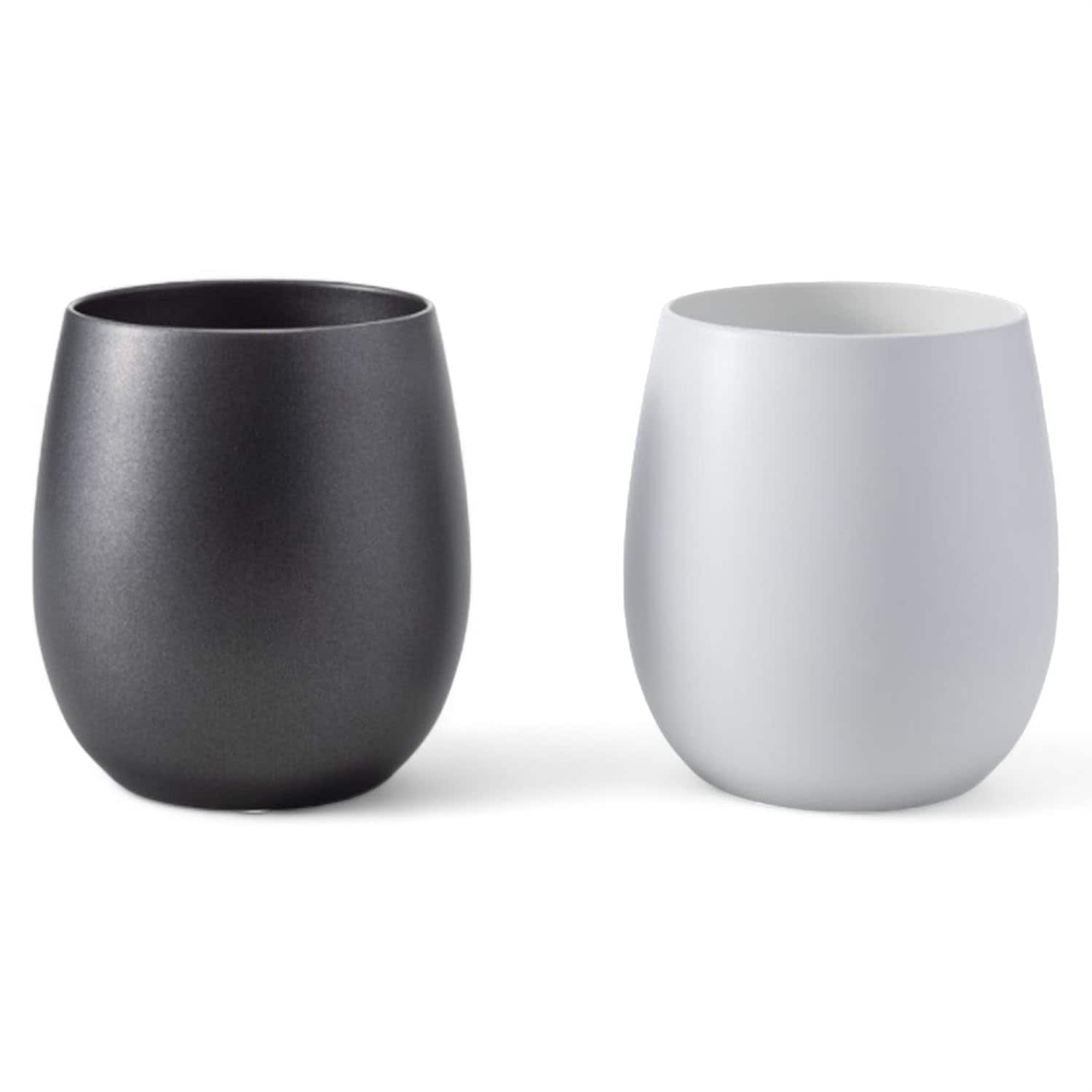 J-kitchens コップ （ グラス ） ペア 陶器 のような 口あたり ステンレス 真空二層構造 カップペア 250ml