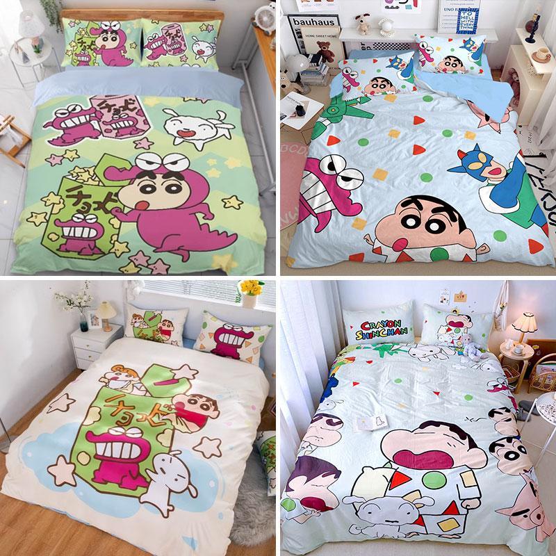 peng-shop[8月の大上新]純綿漫画ベッド4点セットかわいい子供綿シーツカバー学生寮3点セット