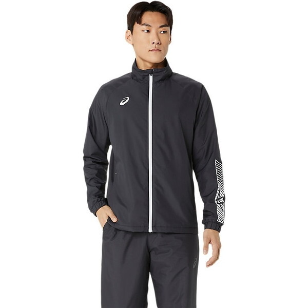 裏トリコットウインドブレーカージャケット パフォーマンスブラック×ブリリアントホワイト PB/BW 002 2031E745 S