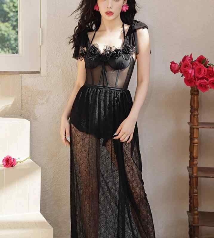 水着 レディース ファッション 夏 プール 海水浴 ビーチ レジャー バックレス 黒 ブラック ノースリーブ カジュアル スカート ワンピース 魅惑的