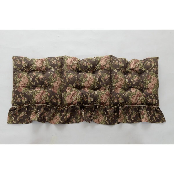 1220900064239 クッション 日本製 洗える 三人掛け ソファ フリル フリーシート エレガント ブラウン 約55×160cm メーカー直送