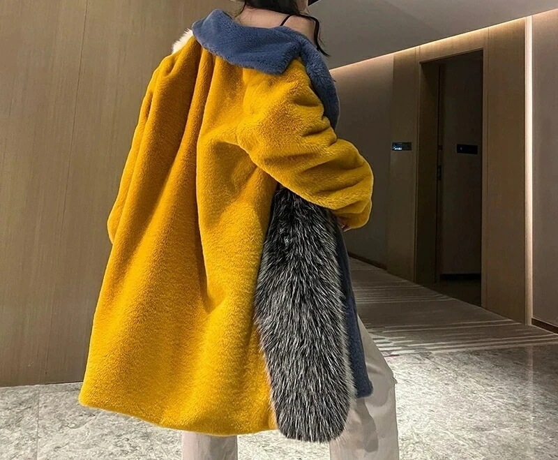 最安値に挑戦！アウターファーコート ロング丈 毛皮コート アウターロング丈 モコモコ ファーコート レディース 大人 カジュアル 膝下丈