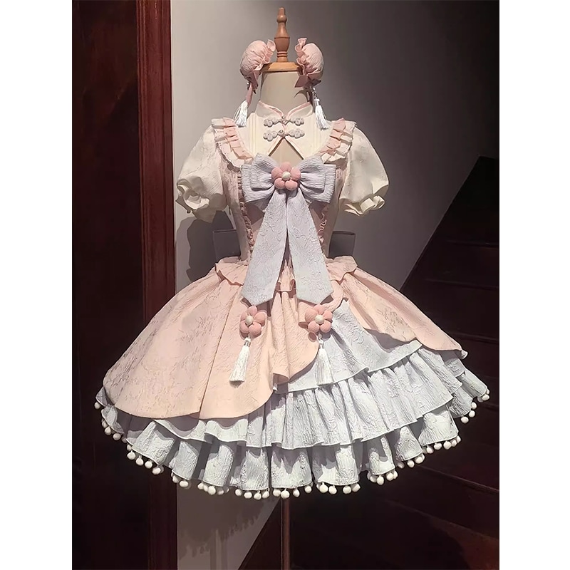 ロリータ ロリータかわいい女の子のドレス ロリータプリンセスドレス