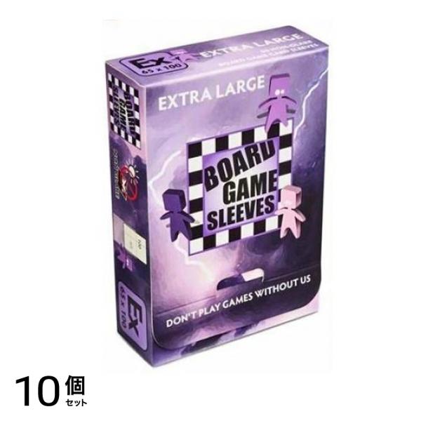 ボードゲームスリーブ ノングレア Extra Large 65x100mm用 50枚入 10個セット