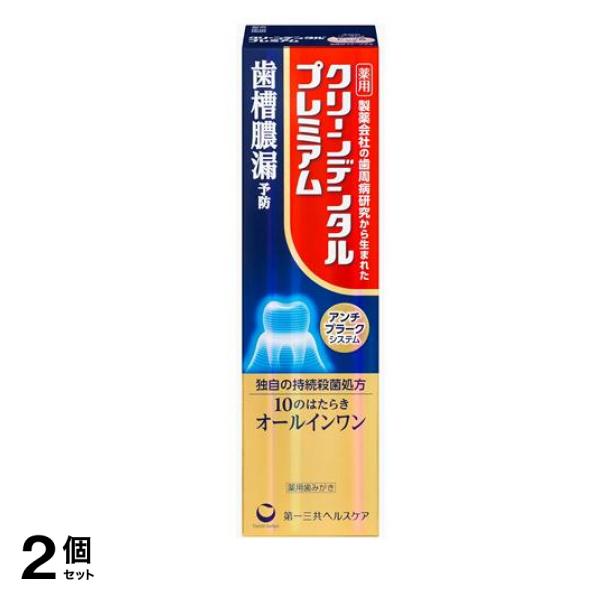 クリーンデンタルプレミアム 薬用歯みがき 100g 2個セット