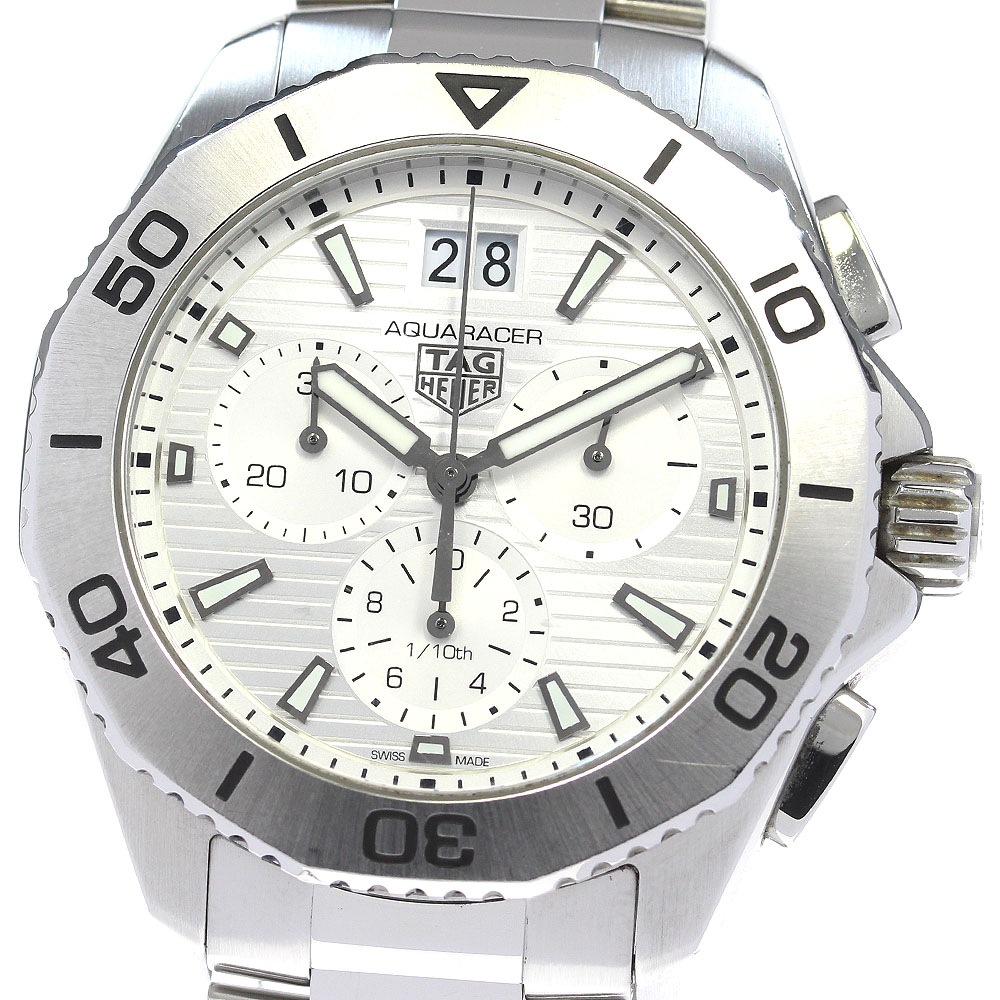 タグホイヤー TAG HEUER CBP1111 アクアレーサー プロフェッショナル 200 クロノグラフ クォーツ メンズ 箱・保証書付き_835711【中古】