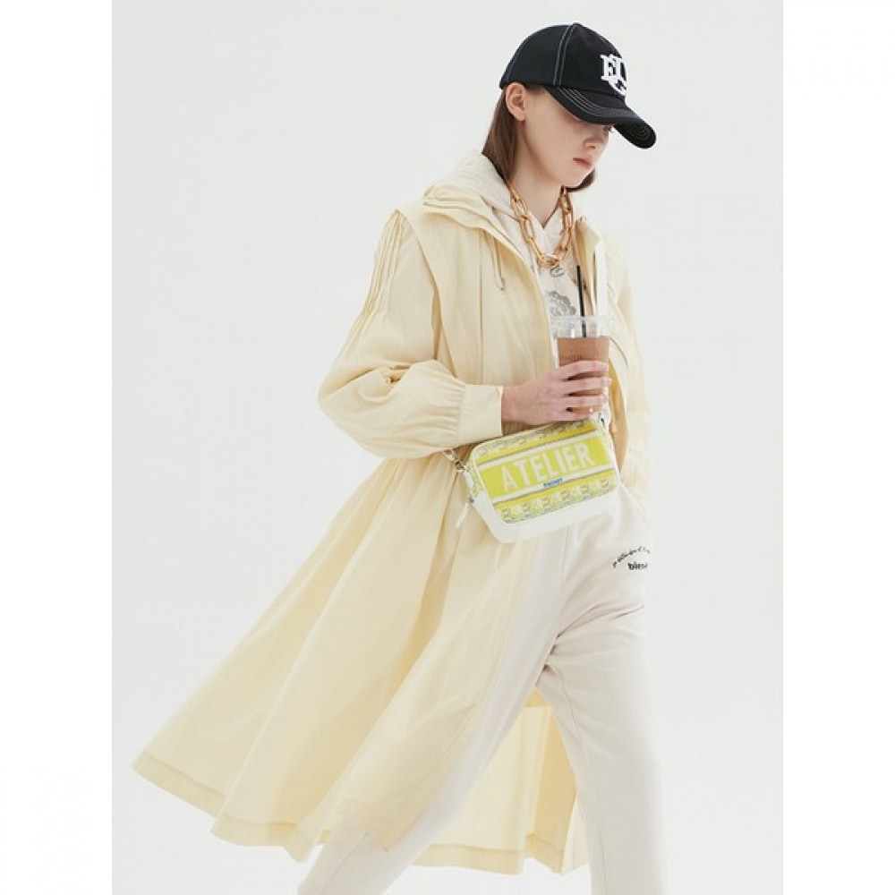 [エゴイスト] スリーブボリュームバンディングロングトレンチコート EN2WZ364