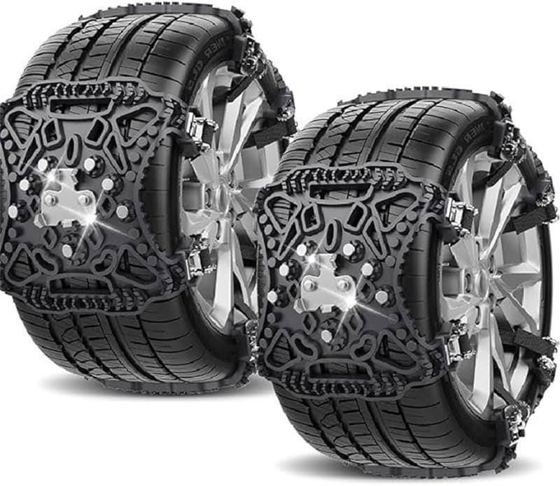 リピーター続出タイヤチェーン 非金属 軽自動車 スノーチェーン タイヤチェーン 簡単装着 ジャッキアップ不要 165-275mm対応 サイズ調整可能 滑り止め 耐磨耗 車用タイヤチェー 泥道 雪道 悪