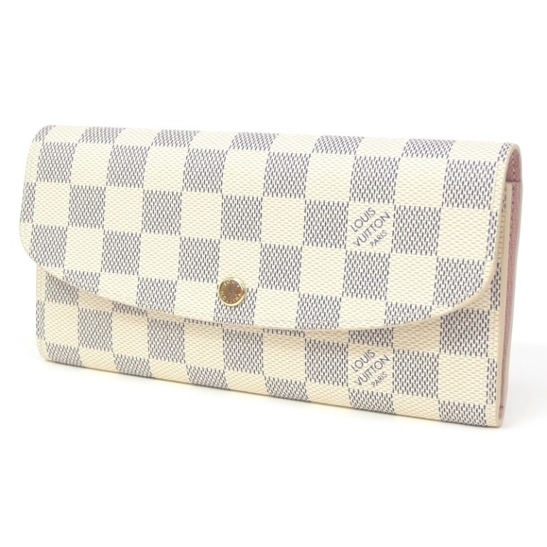 【新品】ﾙｲｳﾞｨﾄﾝ 長財布 ﾎﾟﾙﾄﾌｫｲﾕ ｴﾐﾘｰ N41625 ｱｽﾞｰﾙ ﾛｰｽﾞﾊﾞﾚﾘｰﾇ ｳﾞｨﾄﾝ (42074)