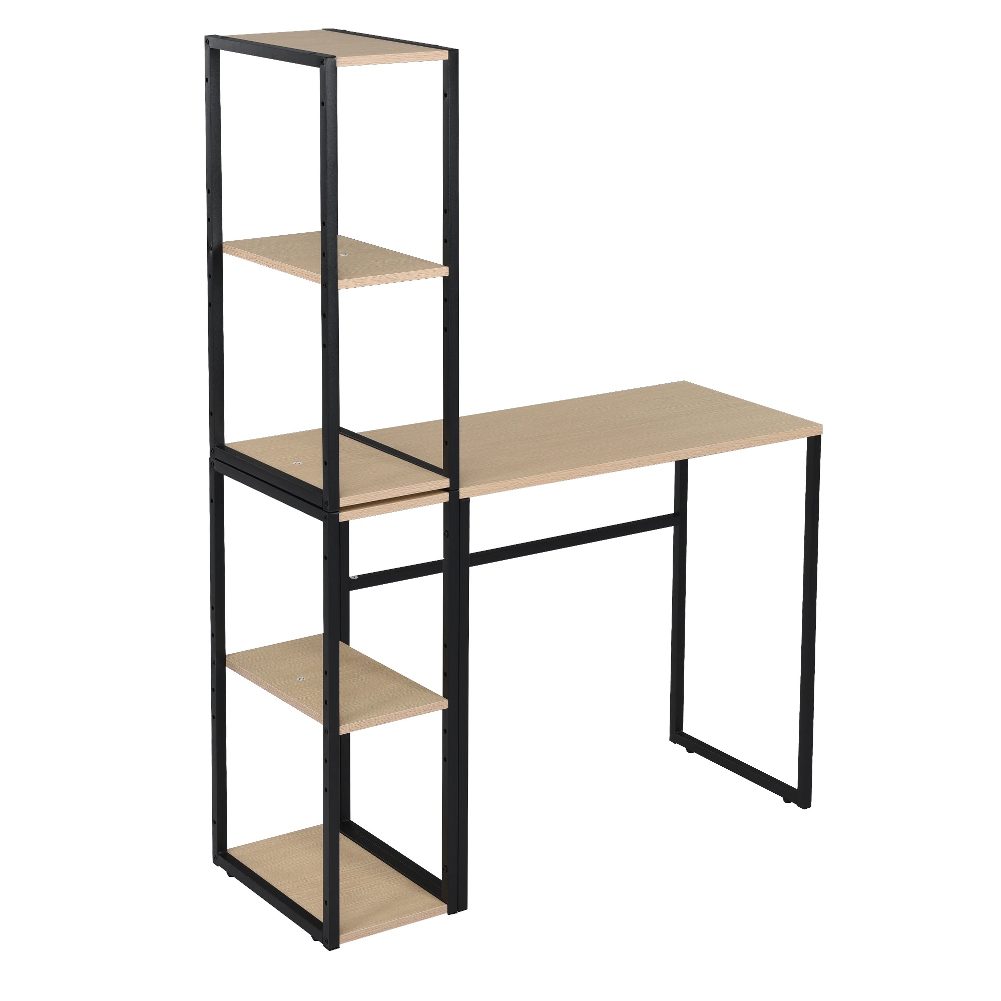 【国内即発送】【新品登場】H型パソコンデスク 収納ラック2個付き オフィスデスク ラクラクに組み合わせ可能 木製 ミシン台 学習机 【ナチュラル】78 9,875円