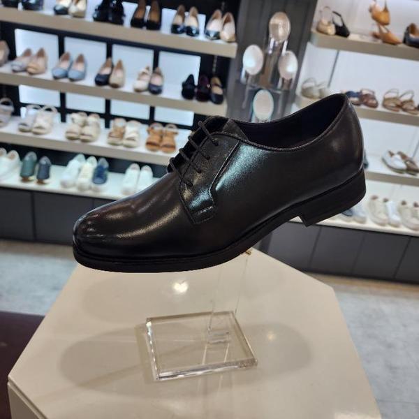 HC10 メンズブラウンプレーントゥダービーシューズ LCMD12U53885 (41106087)