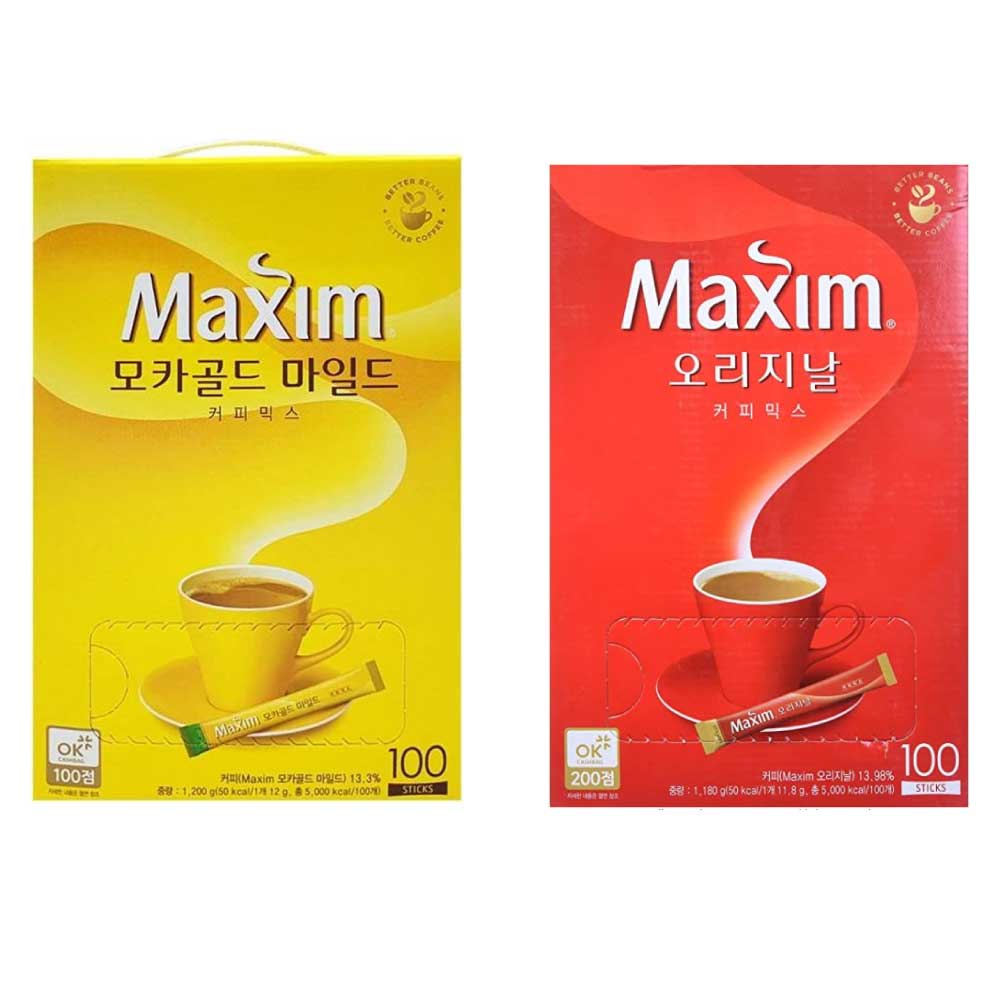 Qoo10] マキシム 韓国人気 スティックコーヒー 2種セット