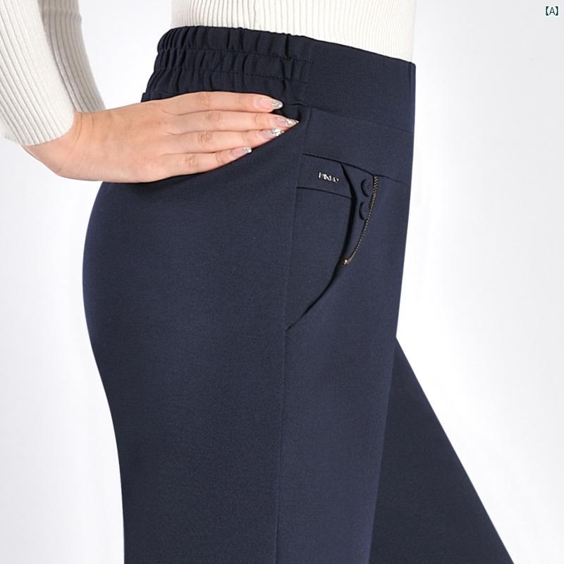 レディース ファッション おしゃれ 春夏 秋　冬 大人 上品 高級 マダム プレゼント 敬老日　おばあちゃん パンツ 秋冬 パンツ ハイウエスト ストレート レッグ パンツ ベルベット