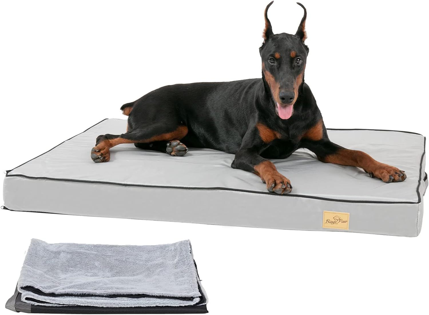 大型犬用クッションベッド 洗える 老犬介護ベッド 床ずれ防止 防水 犬マットレス 中型犬 耐噛 破れない 丈夫 夏/冬 オールシーズン 通年 Lサイズ