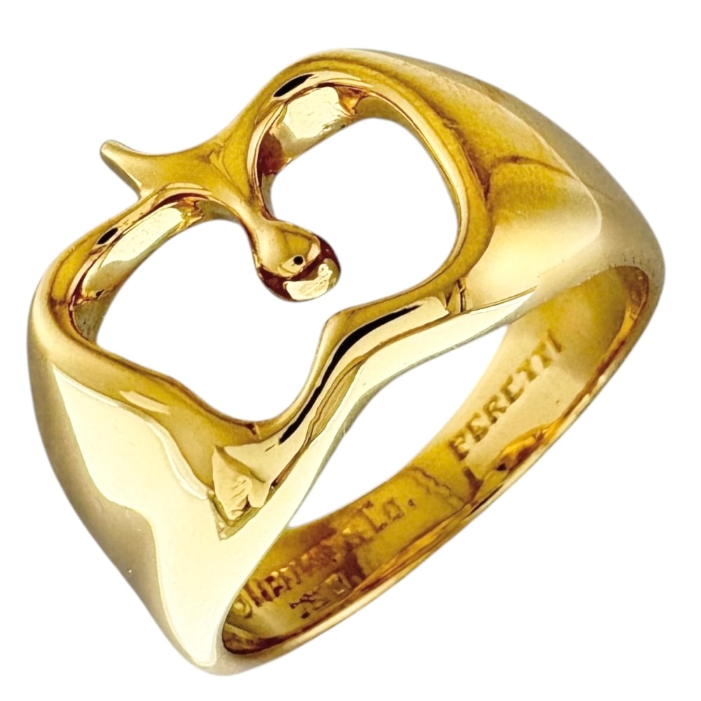 ティファニー アップル リング 指輪 12号 18金 K18イエローゴールド TIFFANY&Co. 中古 美品