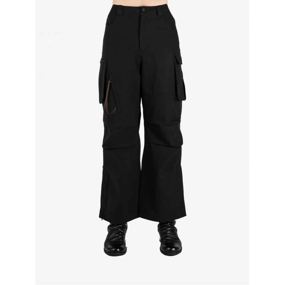 ファックスコピーエクスプレススリットヘムオーバーオール CUPA03W01BK