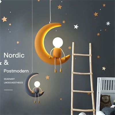 ペンダントライト 吊り下げライト 北欧 おしゃれ ダイニング リビング led 月 人 引掛シーリング ダクトレール用 ミッキー 子供部屋 工事不要