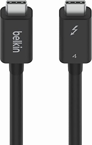 Belkin USB-Cケーブル Thunderbolt 4/USB4 100W 40Gbps高速データ転送 8K対応 iPhone 15/MacBook/iPad Pro/iMac/Windows対