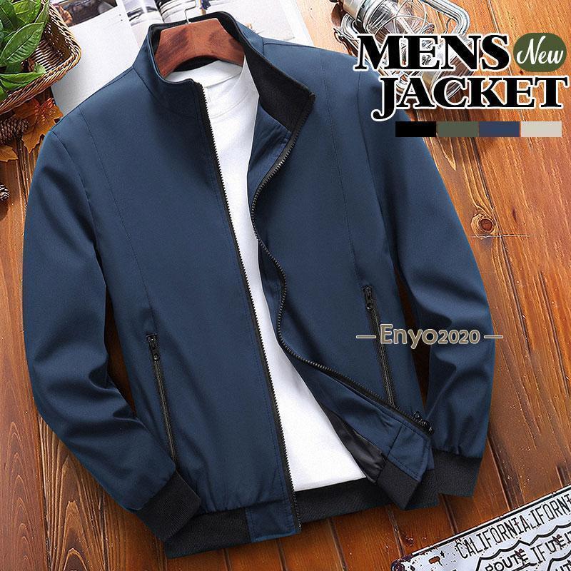 ミリタリージャケット メンズ ブルゾン ジャケット 薄手 ジャンパー アウター 無地 ゆったり 登山 防風 防寒 おしゃれ カジュアル 秋冬 保温