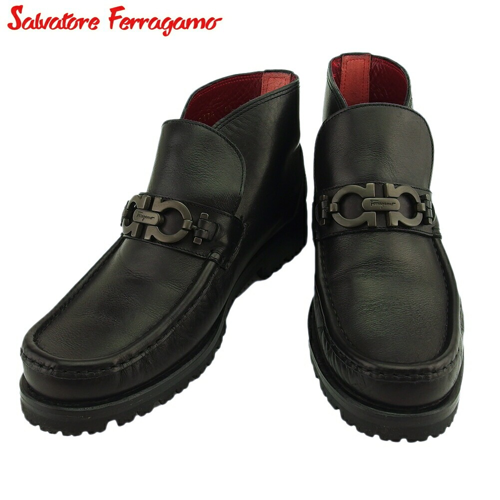 サルヴァトーレ フェラガモ ショートブーツ シューズ 靴 Salvatore Ferragamo 中古