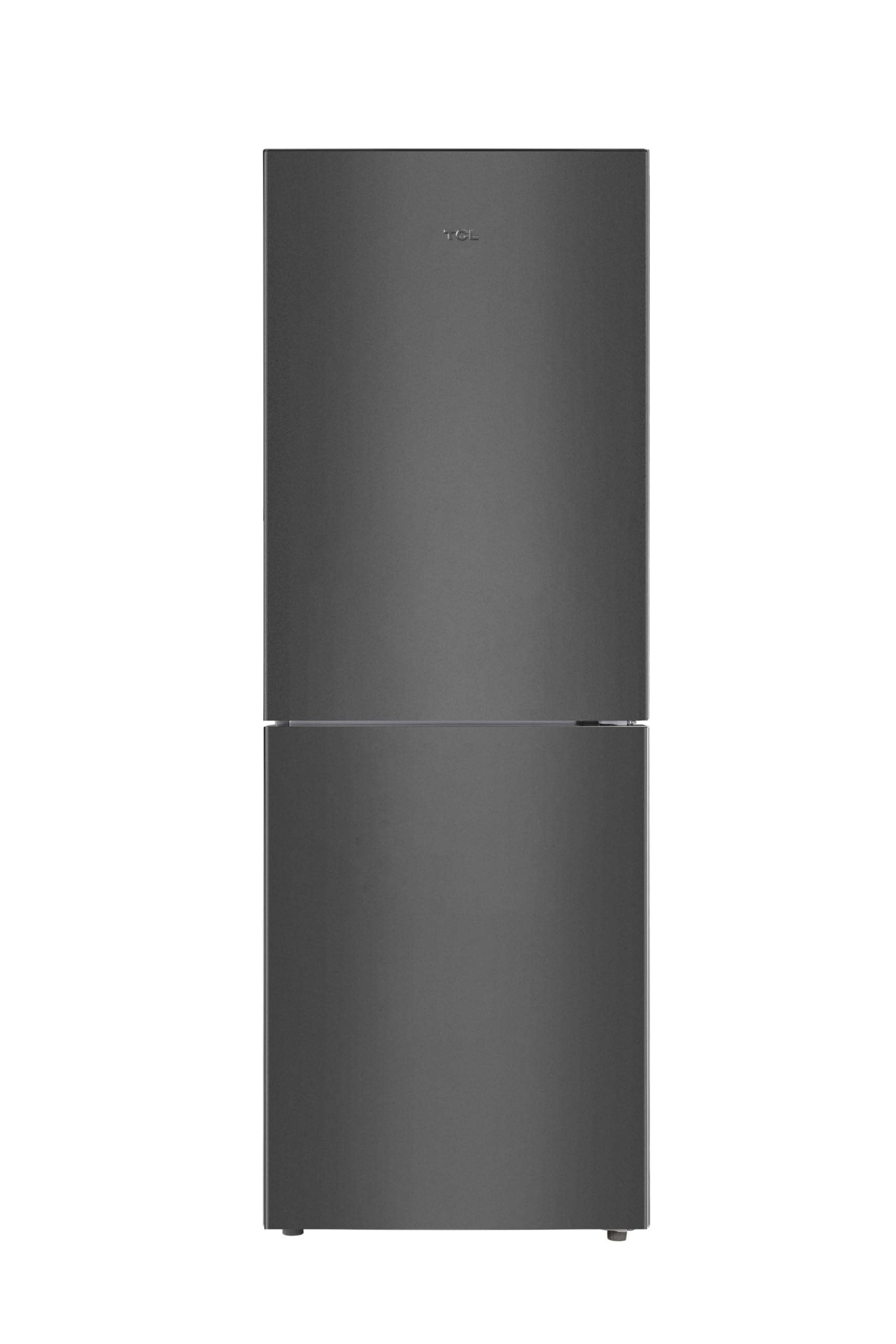 TCL 冷蔵庫 幅55cm 186L グレー P186BFN 2ドア 霜取り機能付き 野菜ケース 大容量フリーザー 静音 右開き 2024モデル スリム