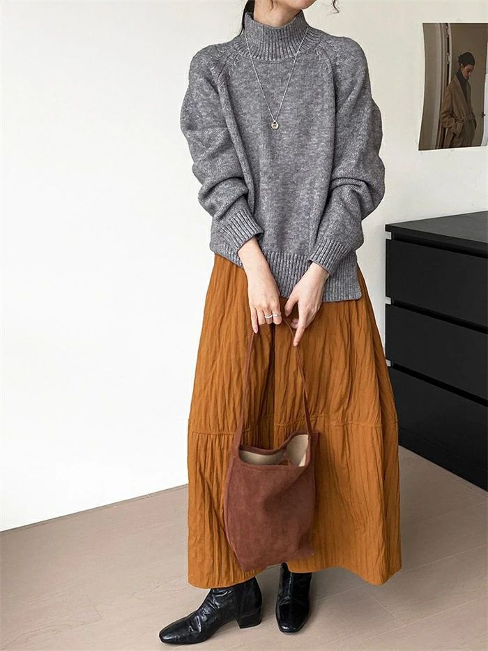 【送料無料】秋冬 ロング レディース ミモレ丈 ダウン 大きいサイズ バルーンスカート バルーン ロングダウン ボトムス