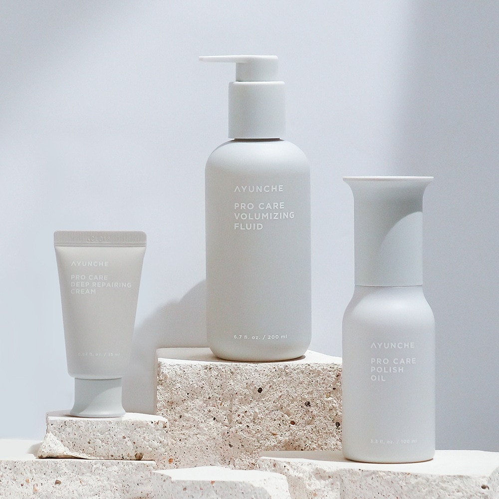 サロンコネクティング プロケアスタイリング 2点セット (ポリッシュオイル100ml & ボリューマイジングフルード200ml)