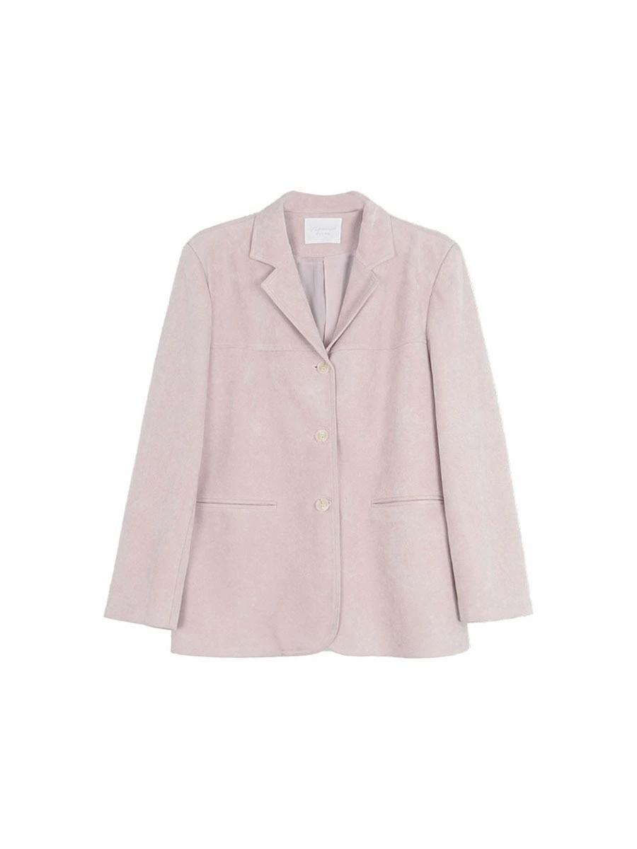 スーツジャケット 半袖 おしゃれ 通勤用 アウター レディース 春夏 新色 フェイクスエード 柔らかい きれいめ コーディネート