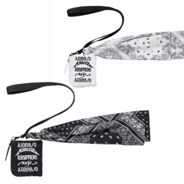 ナイロンネックウォレット【ブラック／ホワイト】