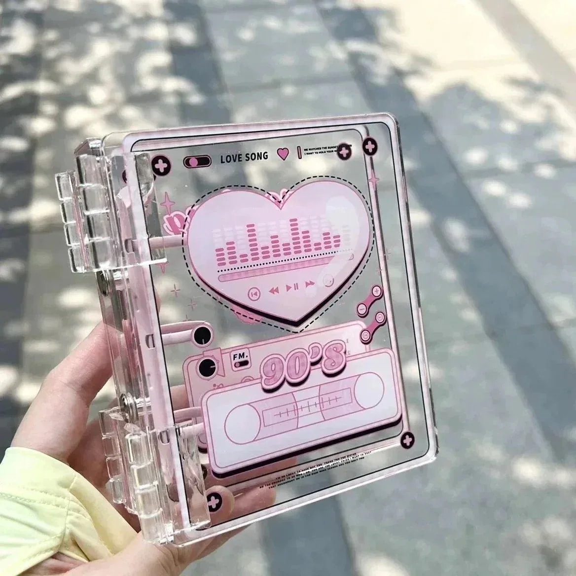 【20点セット】【急速出荷】トレカ バインダー心ときめくテープ アクリルカードブック A5 四方格子 ルーズリーフ 星を追う小さなカード Diy コレクションブックコレクトブック手帳収納