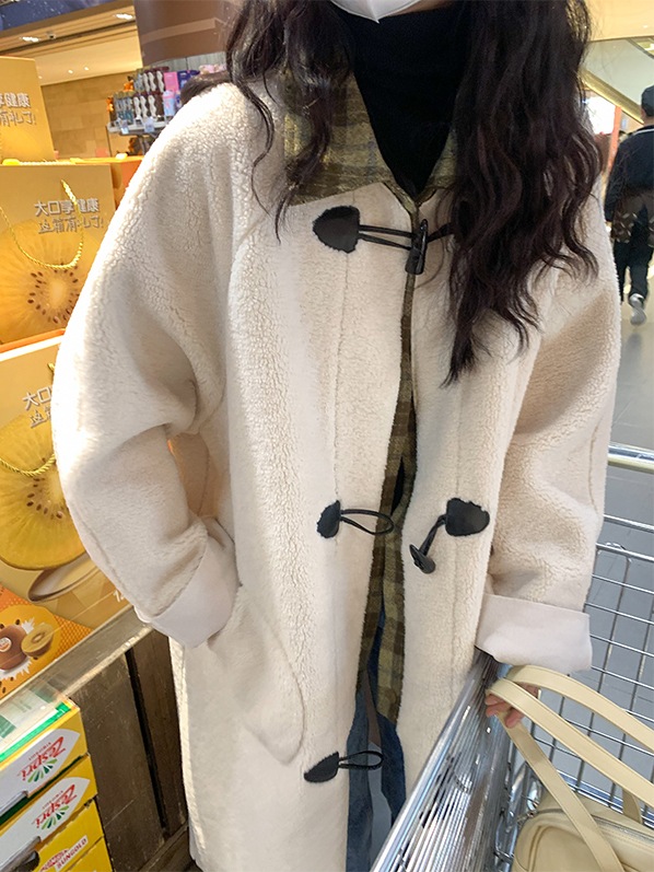 ダッフルボアコート ムートンコート フェイクムートンコート パイピングアウター ウールコート ボアミドルダッフルコート コート ジャケット アウター 上品 a4599