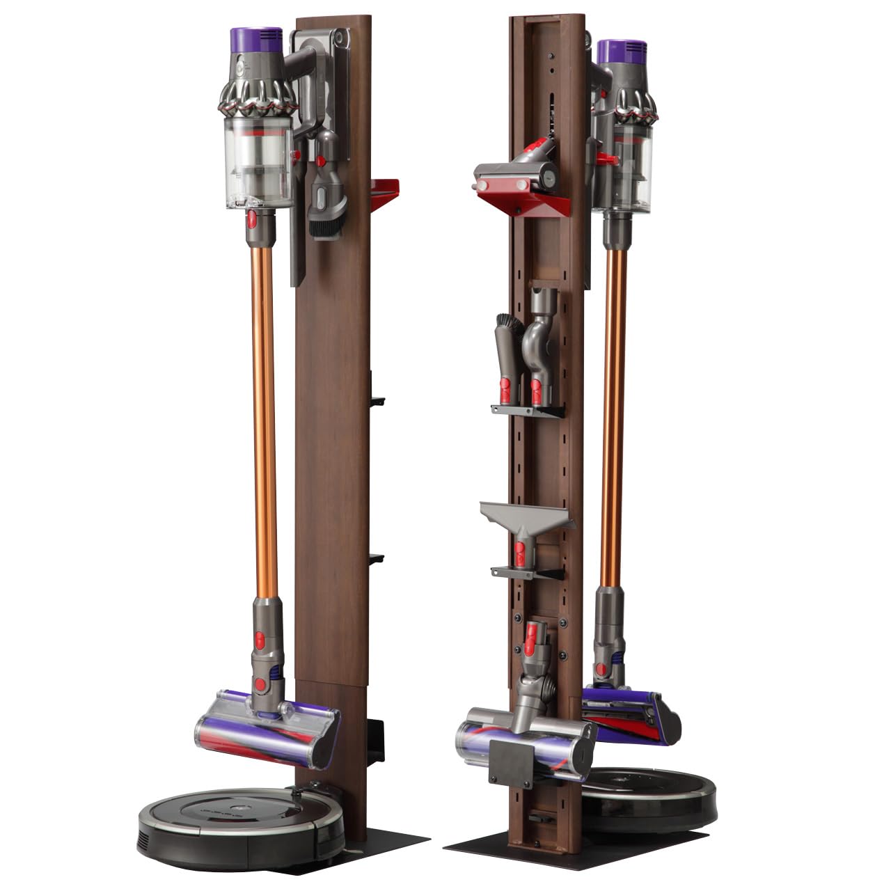 EQUALS イコールズ WALL インテリア クリーナースタンド ロボット掃除機対応 Dyson/TORNEO V/iT/FREED対応 ウォールナット