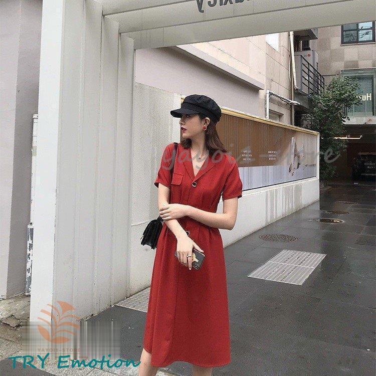 ワンピース レディース 夏 大人 上品 半袖 欧米風 着痩せ Vネック 韓国風 通勤ワンピース オシャレ 膝丈ワンピース 3色 きれいめ カジュアル Aライン 6,569円