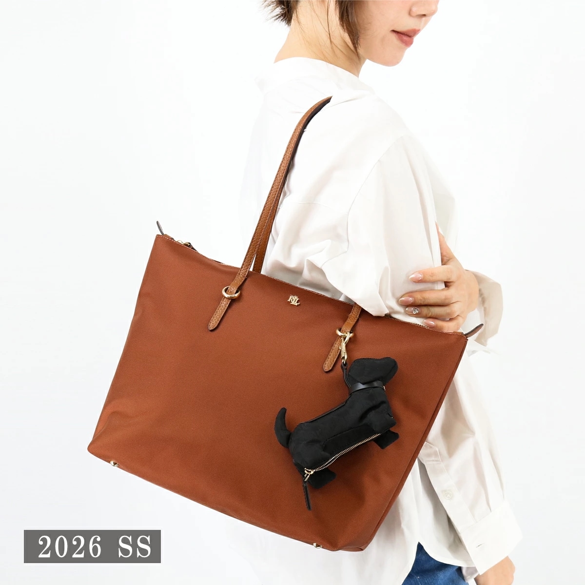 ANYA HINDMARCH アニヤハインドマーチ 5050925194730 Charm Dog Poo Bag in AH Logo Nylon with Calf プーバッグ バッグチャーム