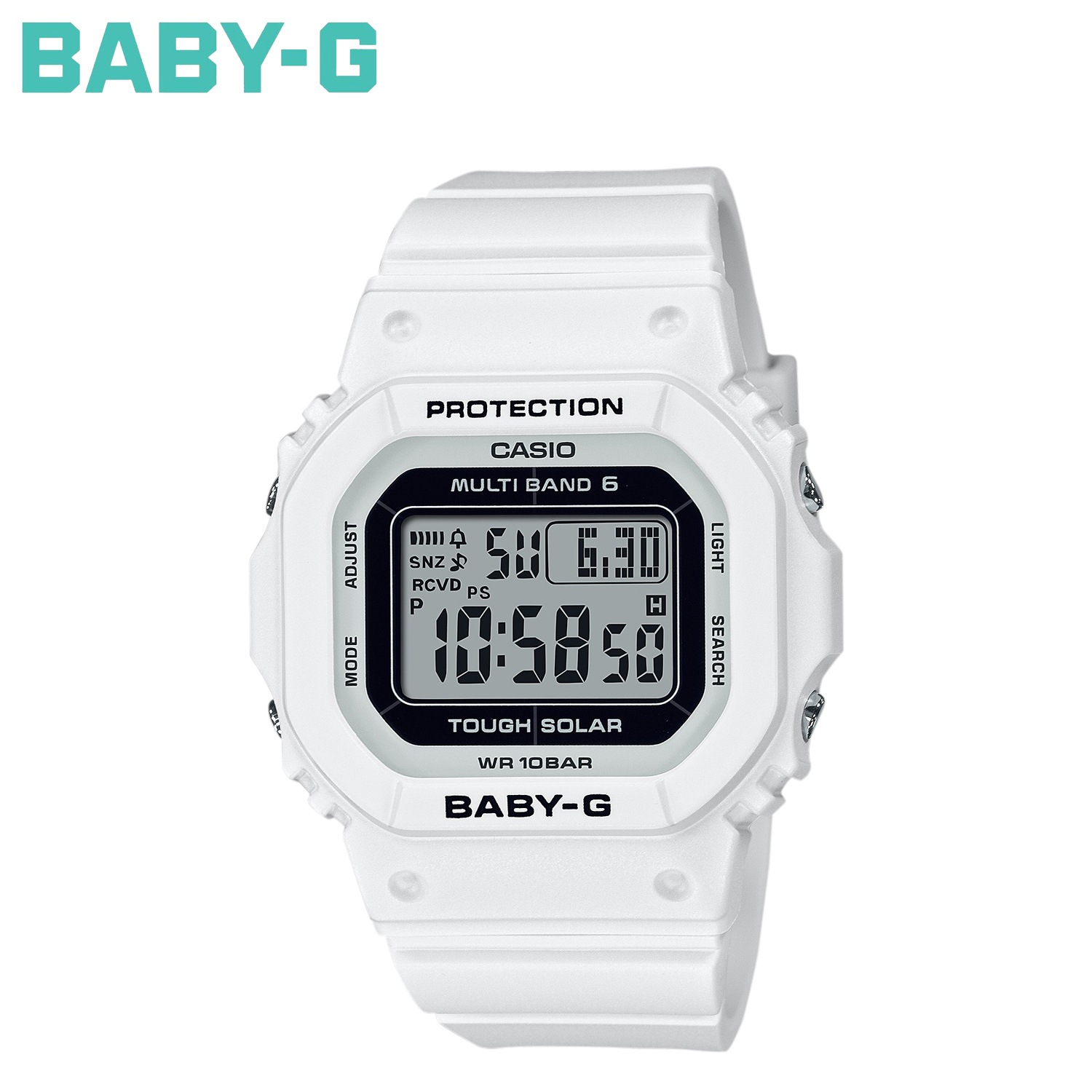 BABY-G 腕時計 BGD-5650-7JF BGD-5650 防水 ソーラー充電 ベビーG ベイビーG レディース ホワイト 白