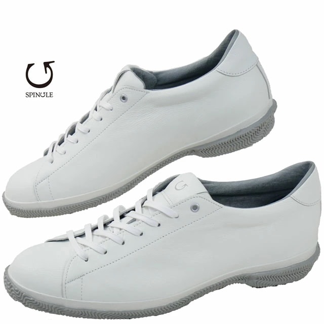 スピングル スニーカー レザースニーカー メンズ ローカット レディース カジュアルシューズ メイドインジャパン 日本製 SP-6146 ホワイト 白 靴 18,469円