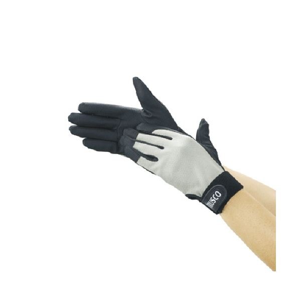 (まとめ) TRUSCO PU厚手手袋 エンボス加工 グレー S TPUG-G-S 1双 (×5セット)