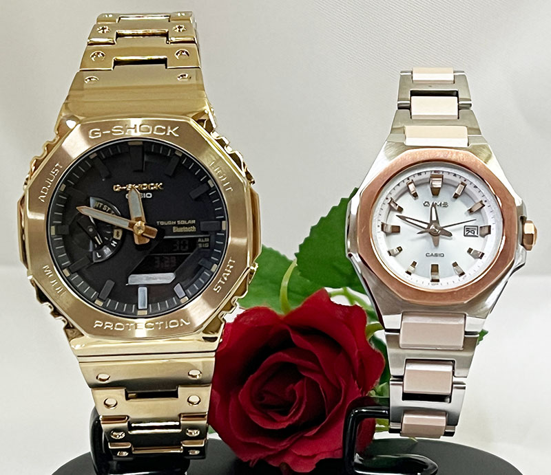 恋人たちのGショックペアウォッチ g-ショック人気 婚約　夫婦 高級　クリスマス プレゼント おすすめG-SHOCK BABY-G ペア腕時計 カシオ 2本セット gショック 電波ソーラー GM-B