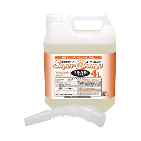 （まとめ） UYEKI スーパーオレンジ多目的クリーナー 詰替 4L(×3セット)