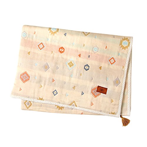 10mois(ディモワ) - BOBO ふくふくガーゼ(6重ガーゼ)ケット コットン100% トーテム LLサイズ 140200cm