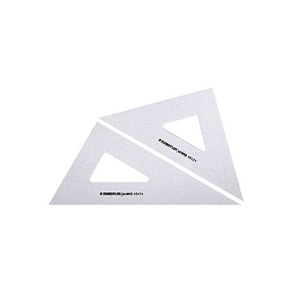 （まとめ）ステッドラー マルス 三角定規 15cm45・60ペア 964 15 1組(×10セット)