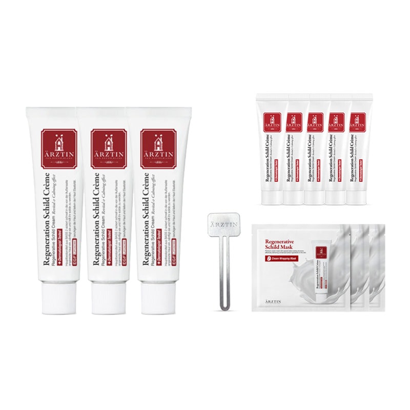 (200g)リージェネレーティブシルトクリーム 50g X 3 / ミニ10g X 5 / シルトマスク 3枚 / チューブリンガー 1本 /