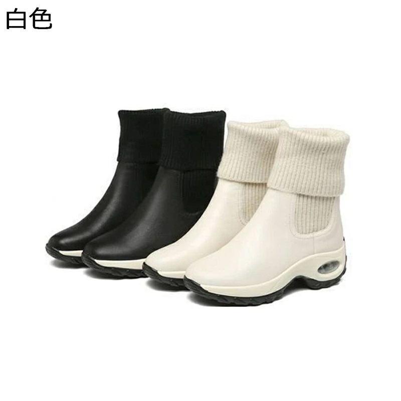 ソックスブーツ ニット スニーカー ハイカット プラットフォーム 厚底 ショートブーツ レディース ブーティ 走れる 歩きやすい ウォーキング 秋冬 快適 痛くない 歩きやすい 履きやすい 4,809円